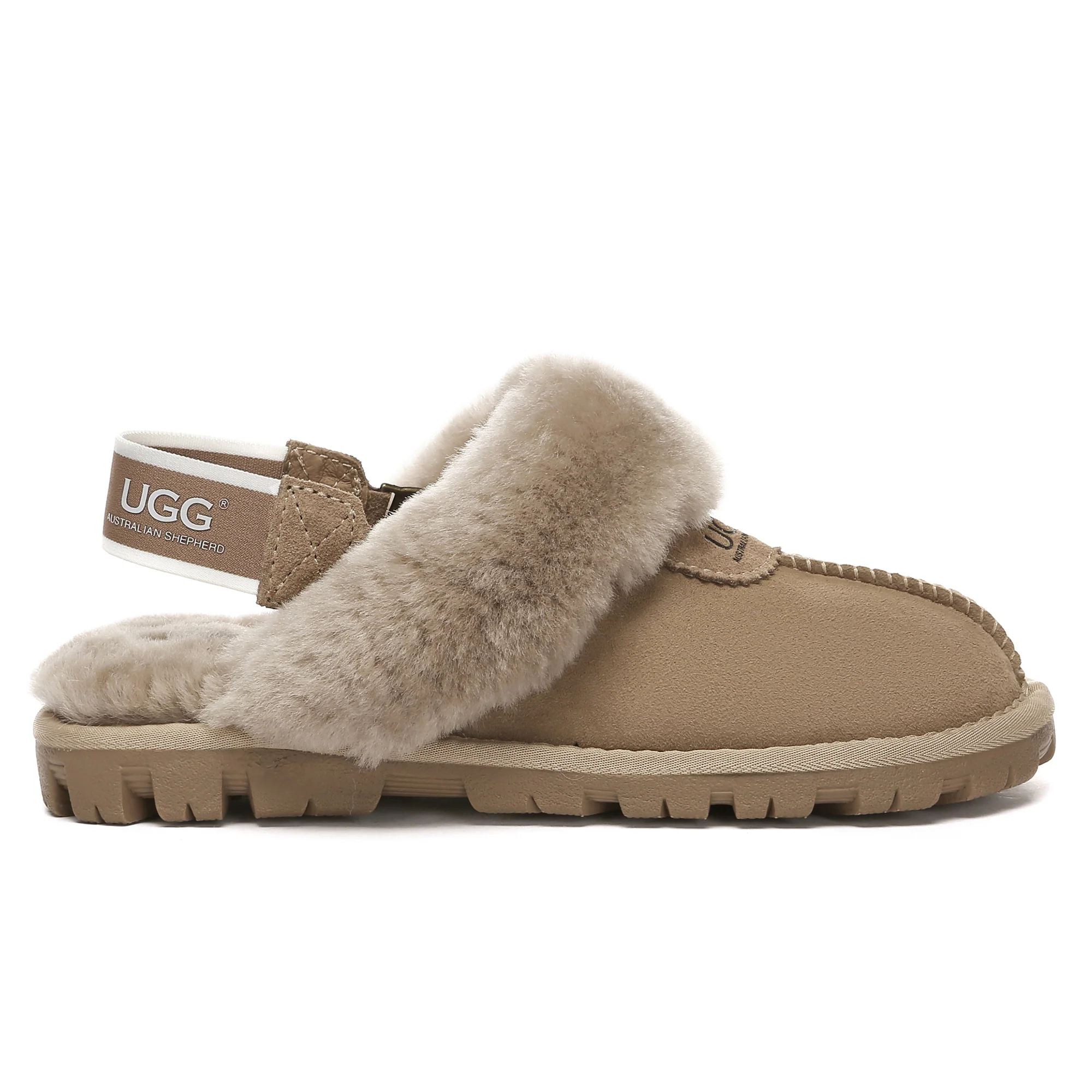 UGG Removable Slingback Waffle Fluffy Slippers - Image 16
