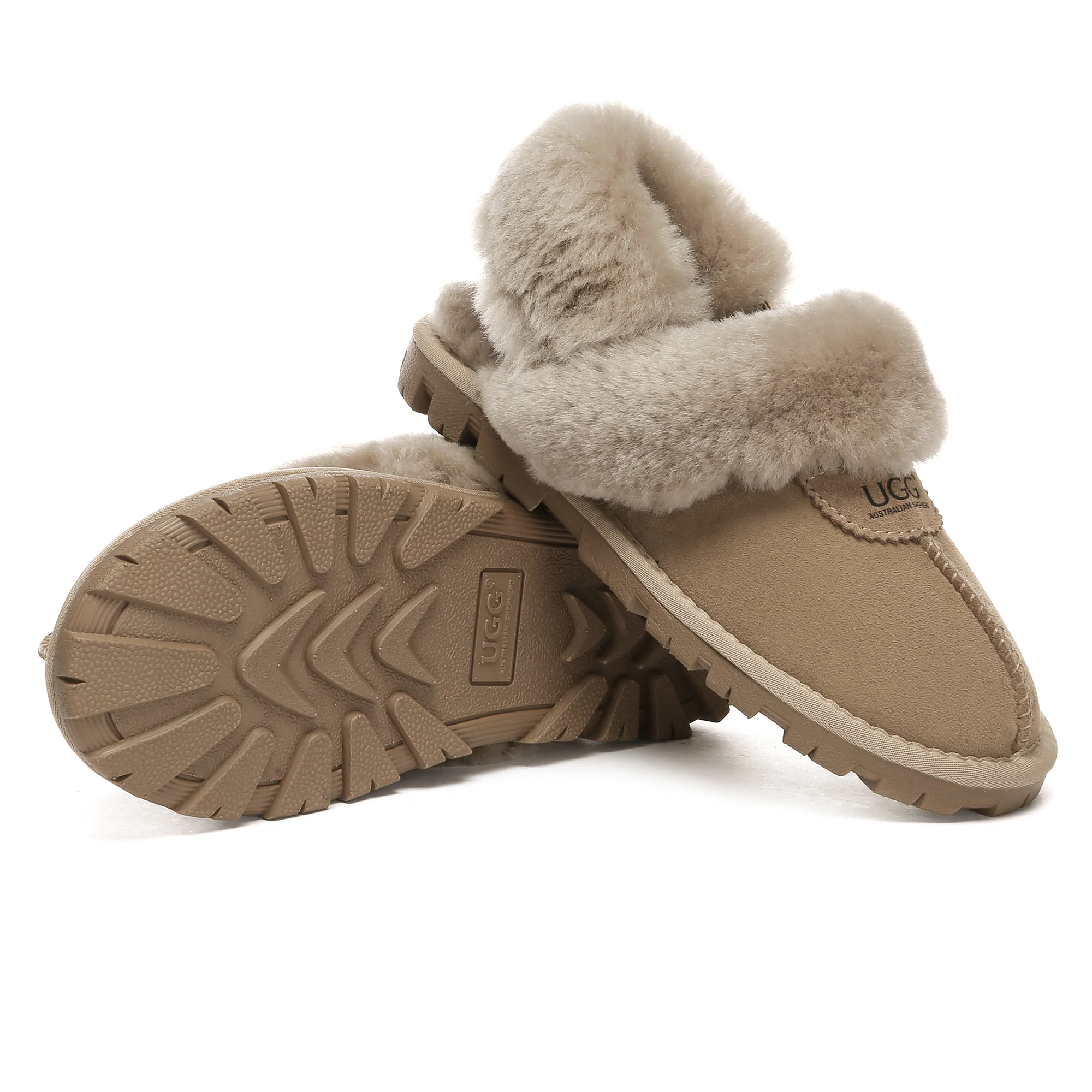 UGG Removable Slingback Waffle Fluffy Slippers - Image 19
