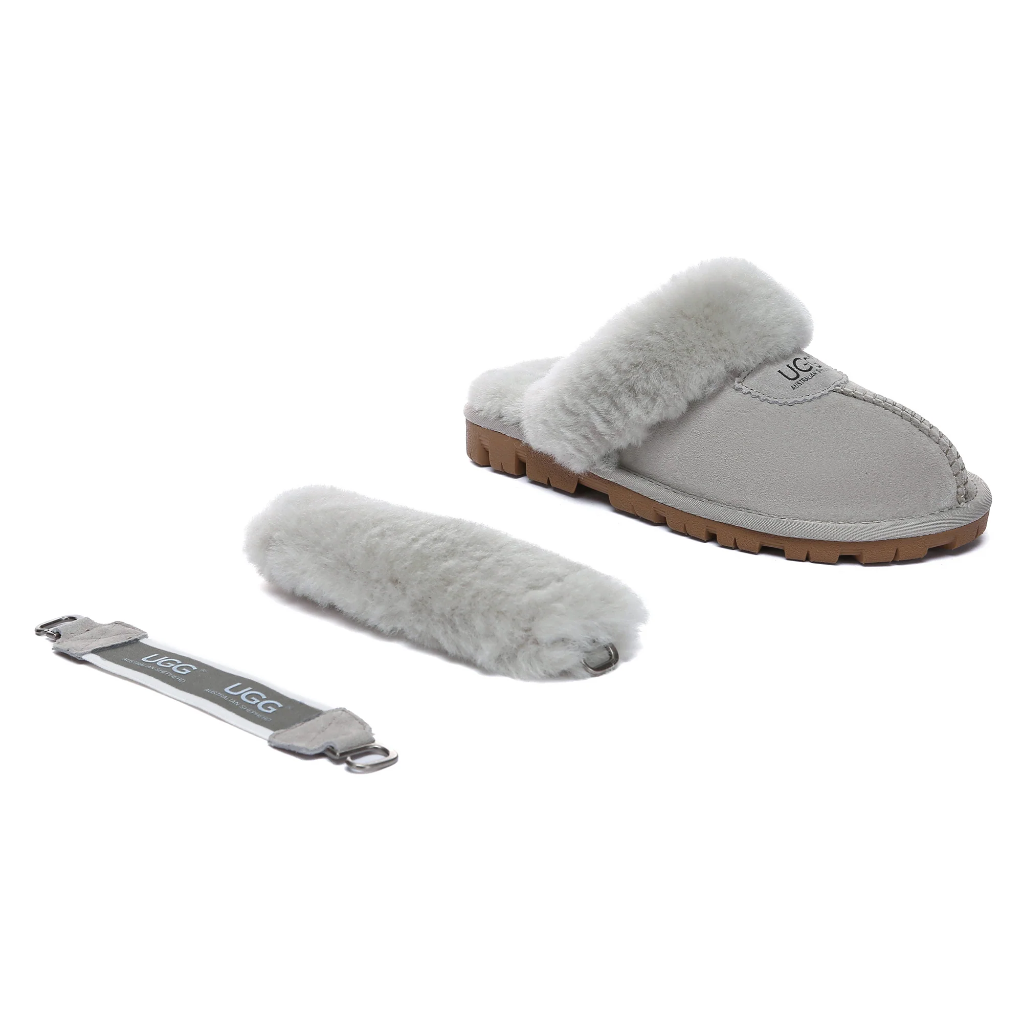 UGG Removable Slingback Waffle Fluffy Slippers - Image 28