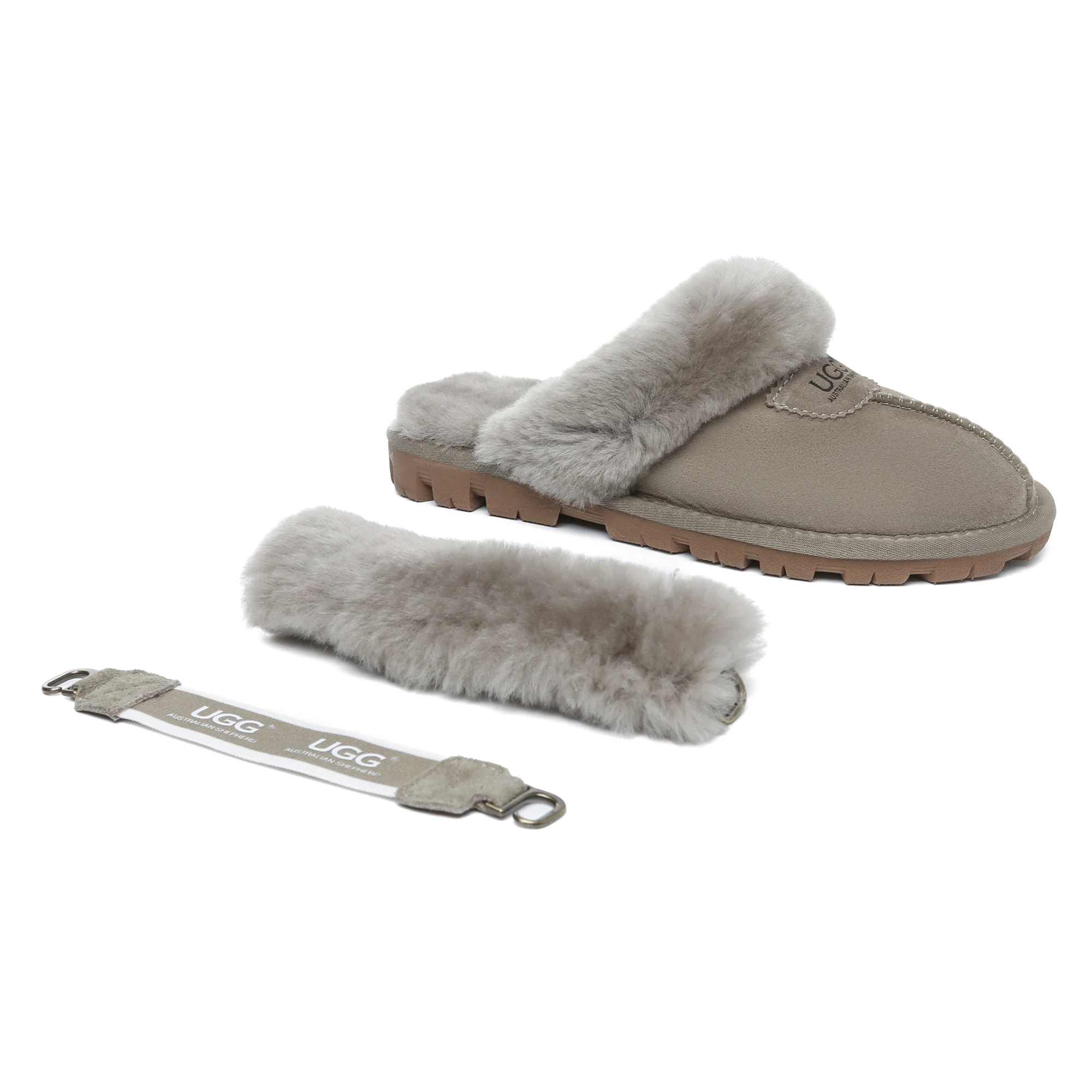 UGG Removable Slingback Waffle Fluffy Slippers - Image 33