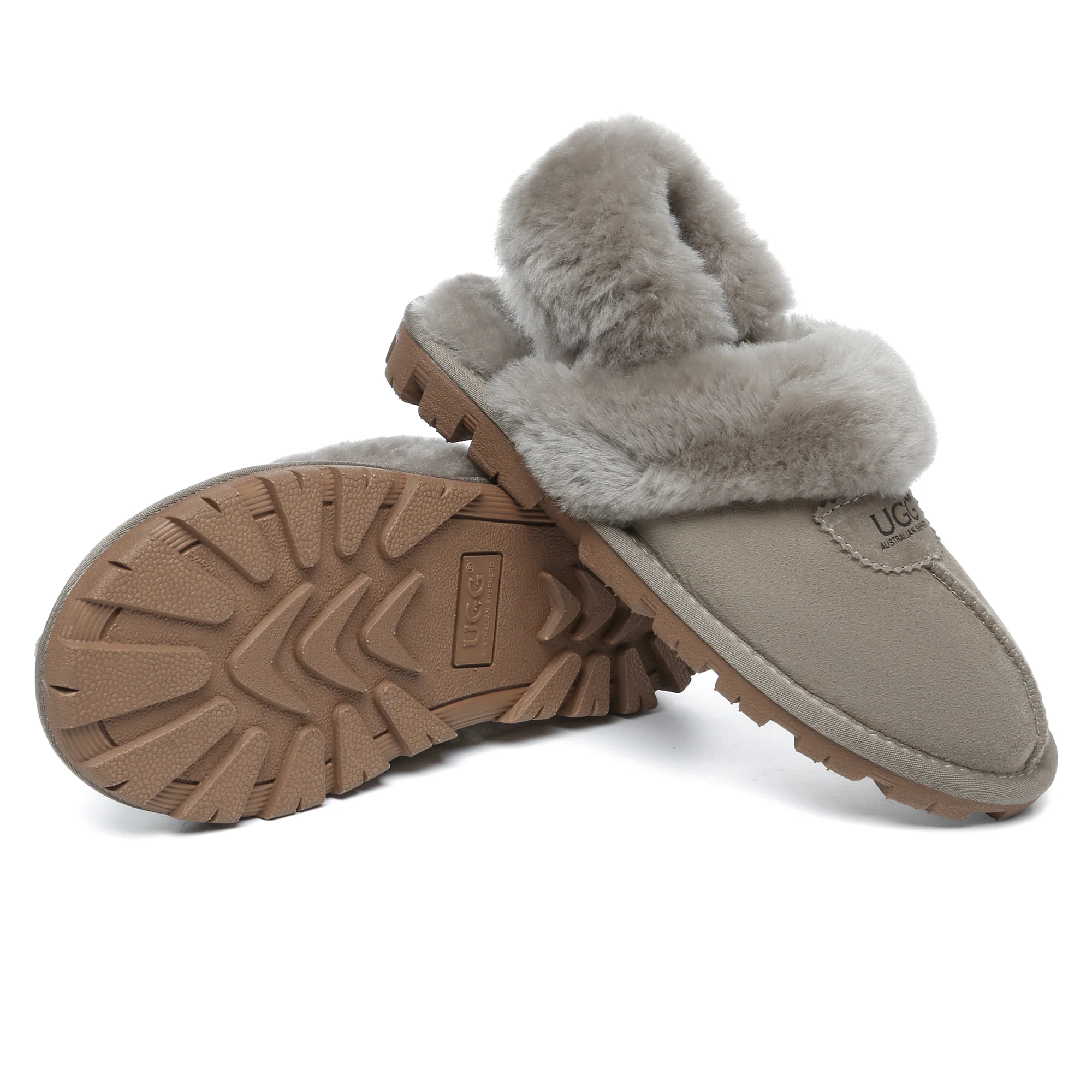 UGG Removable Slingback Waffle Fluffy Slippers - Image 35