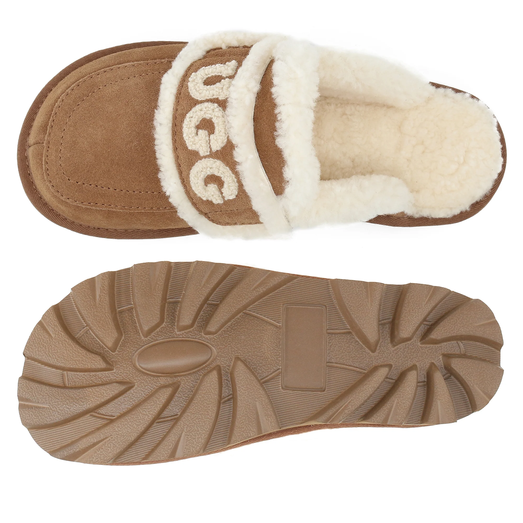 UGG Shearling Comfort Sole Slippers - Image 7
