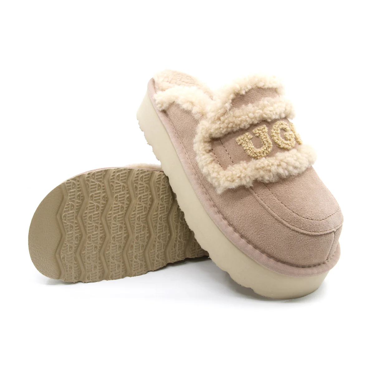 UGG Shearling Platform Slippers - Image 18
