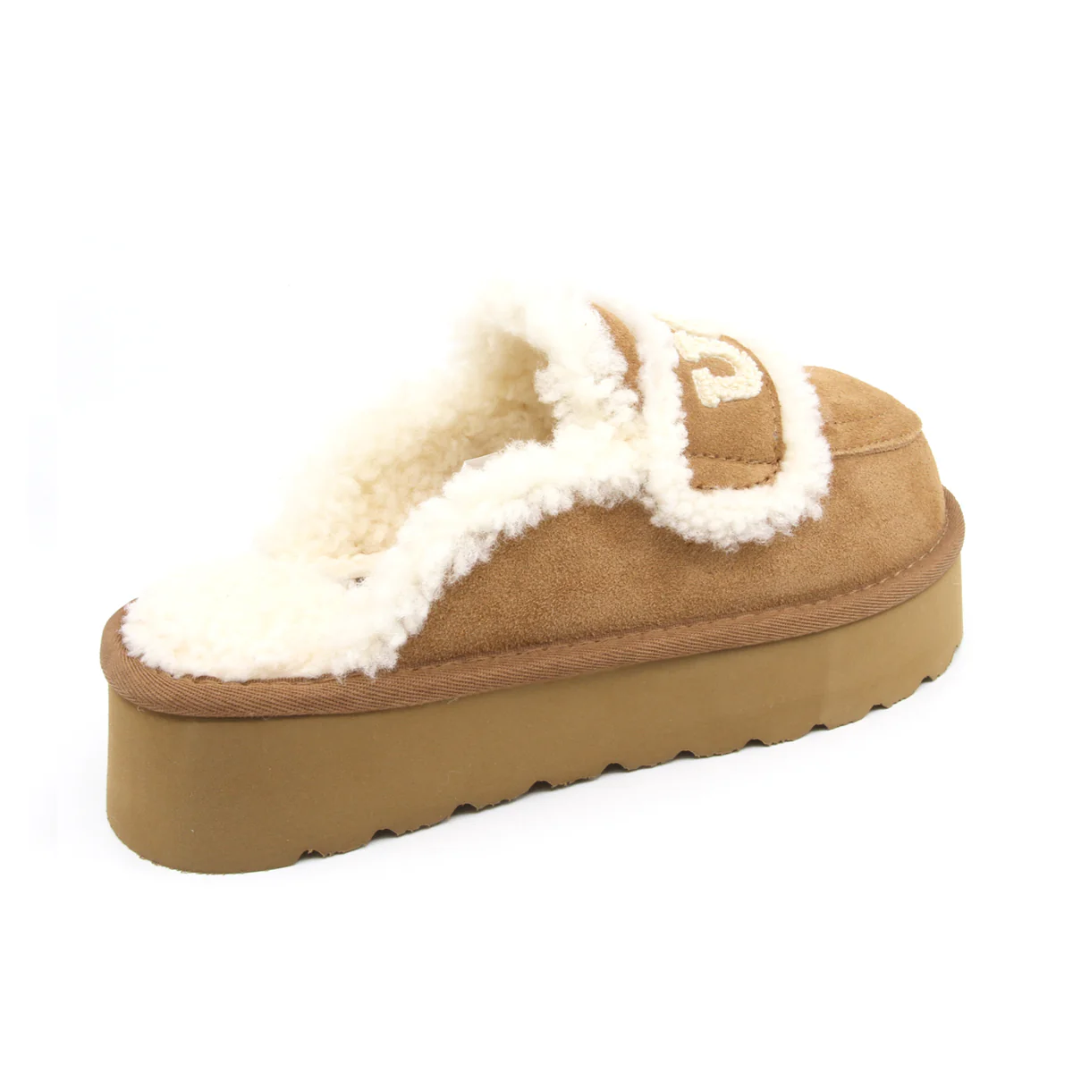 UGG Shearling Platform Slippers - Image 3