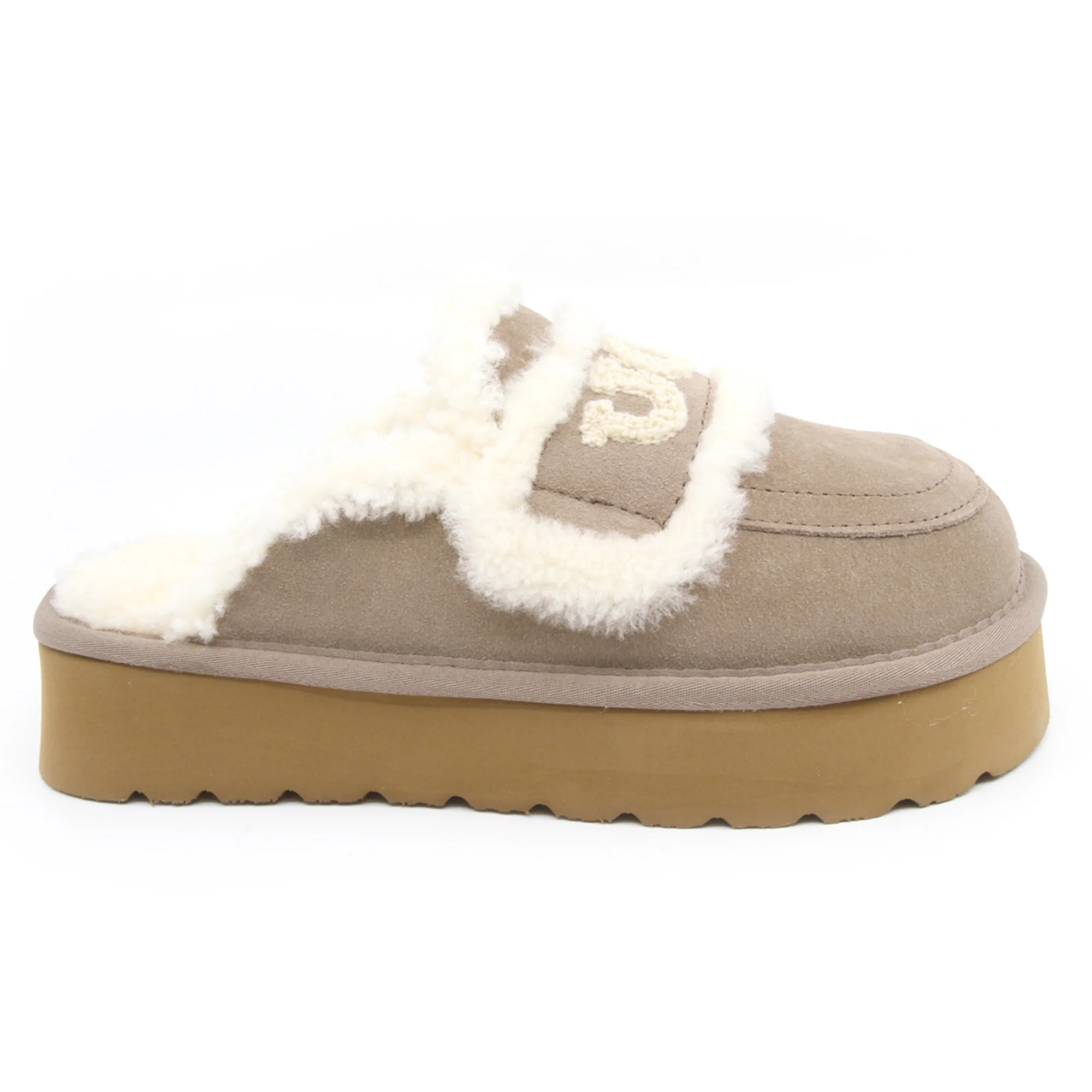 UGG Shearling Platform Slippers - Image 8
