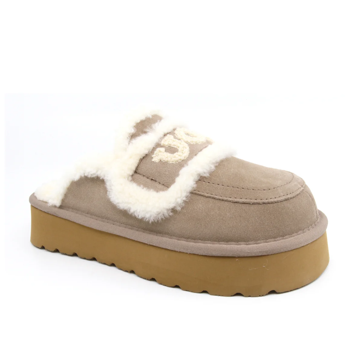 UGG Shearling Platform Slippers - Image 9