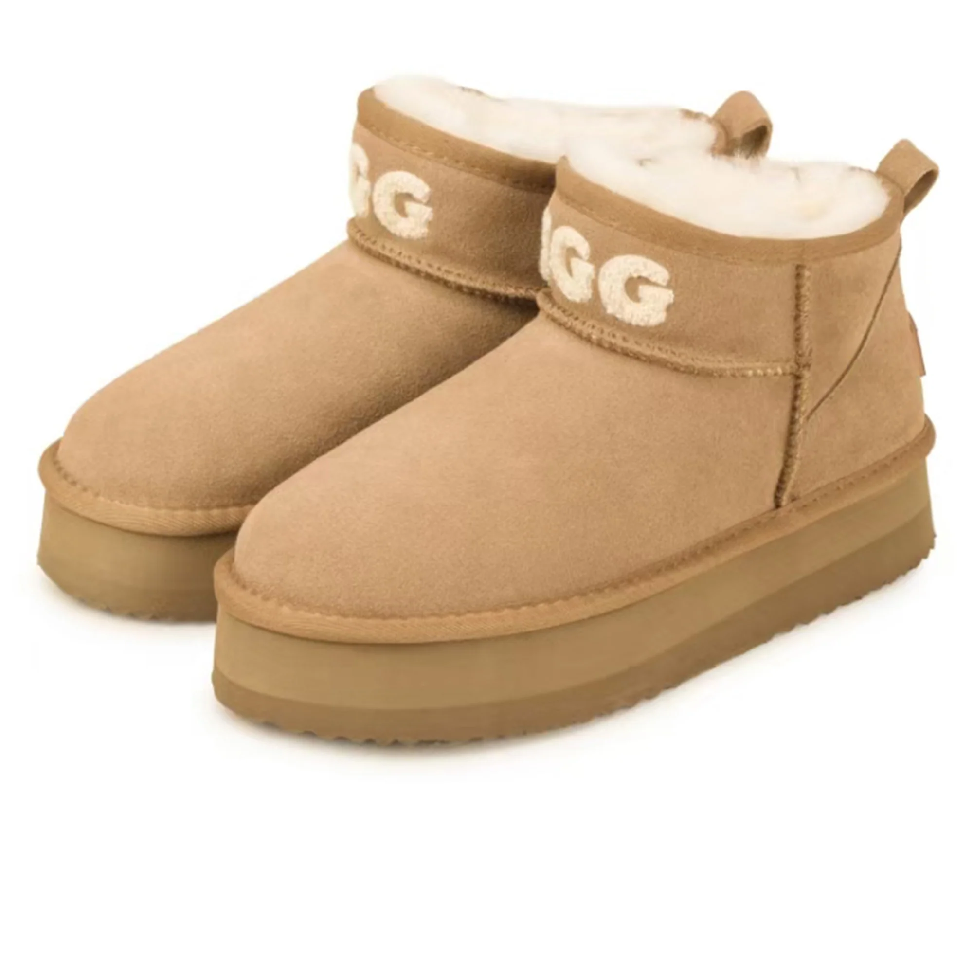 UGG Shearling Ultra Mini Platform Boots - Image 4