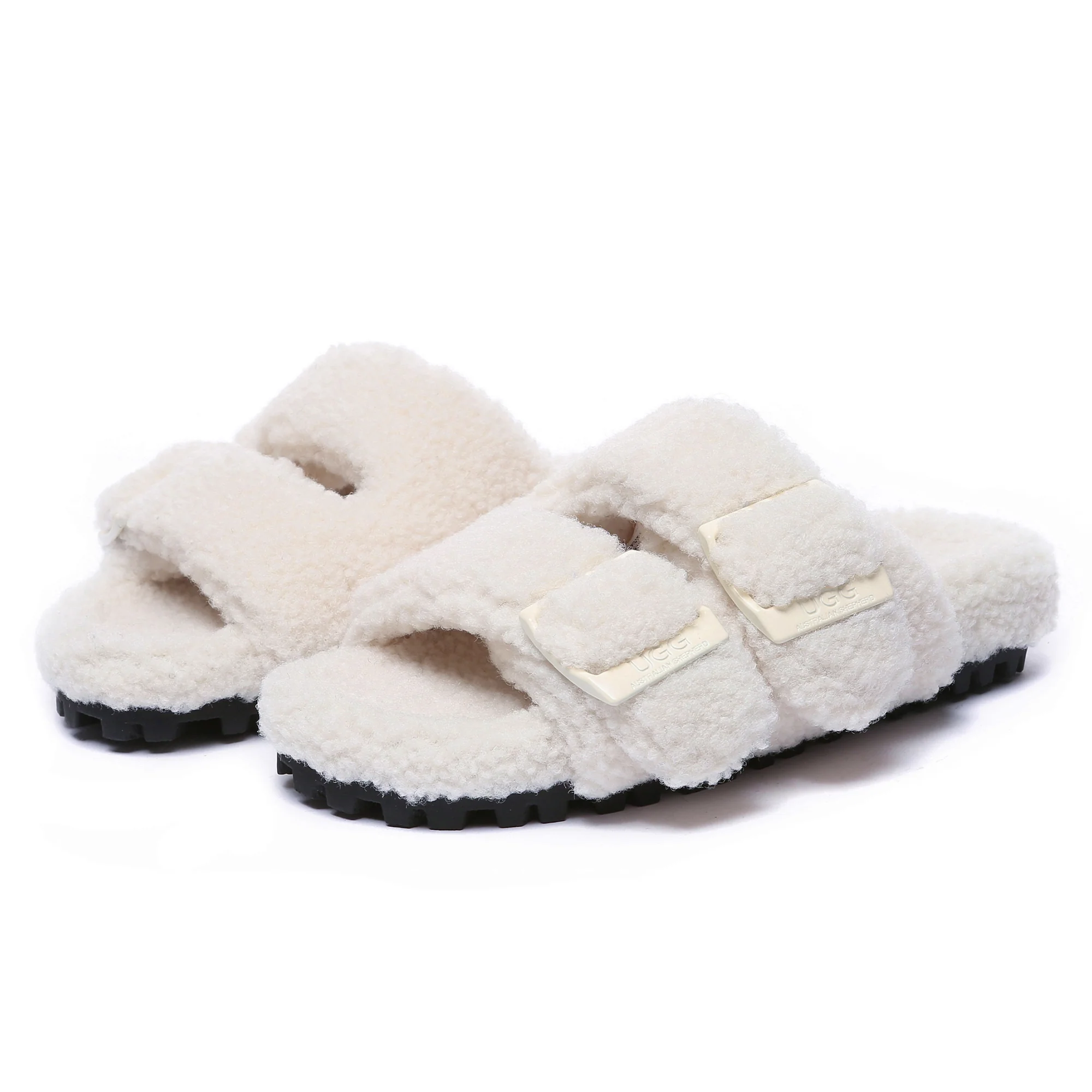 UGG Slippers Women Adjustable Buckle Sandal Slides Ella - Image 4
