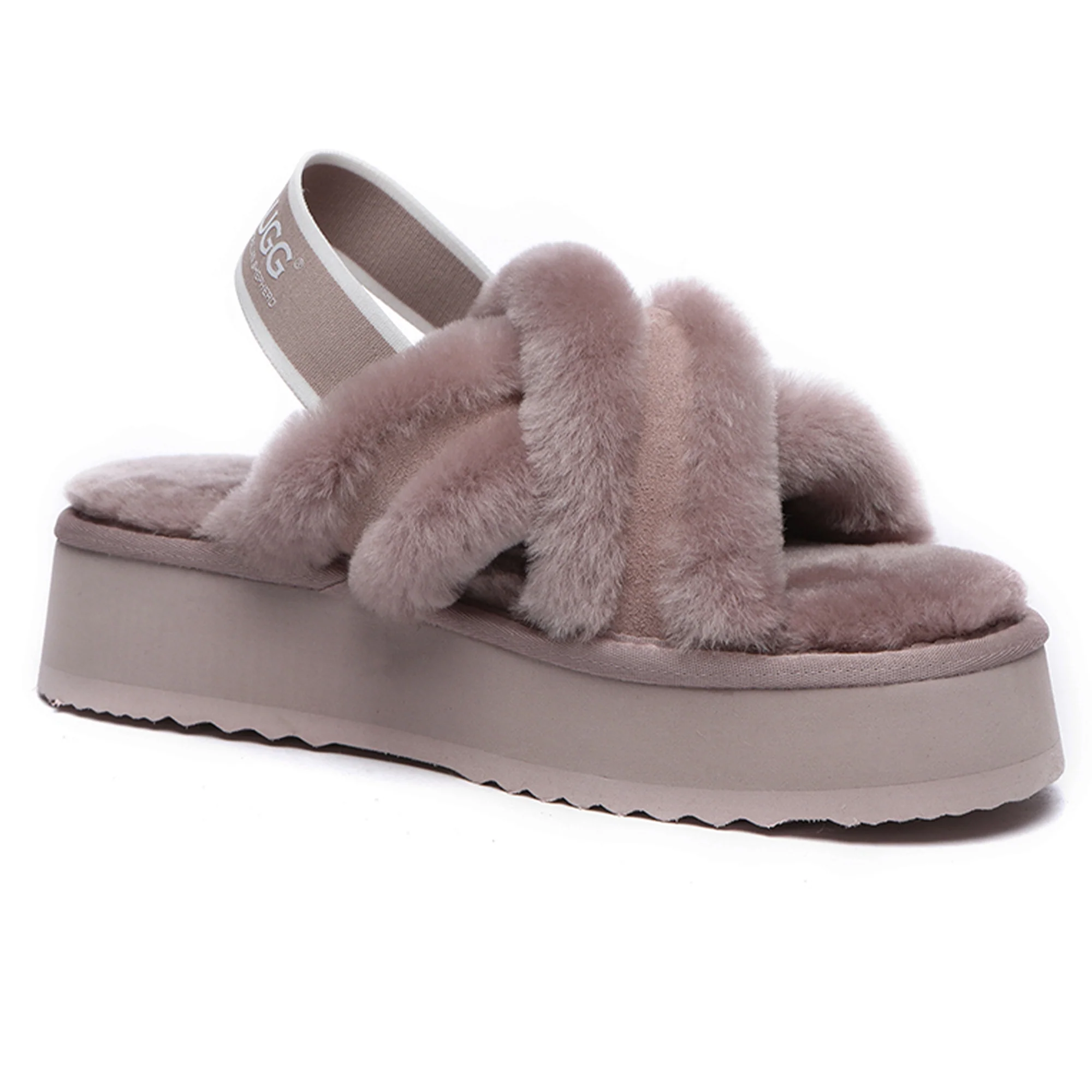 UGG Women Platform Cross Slides - Image 2