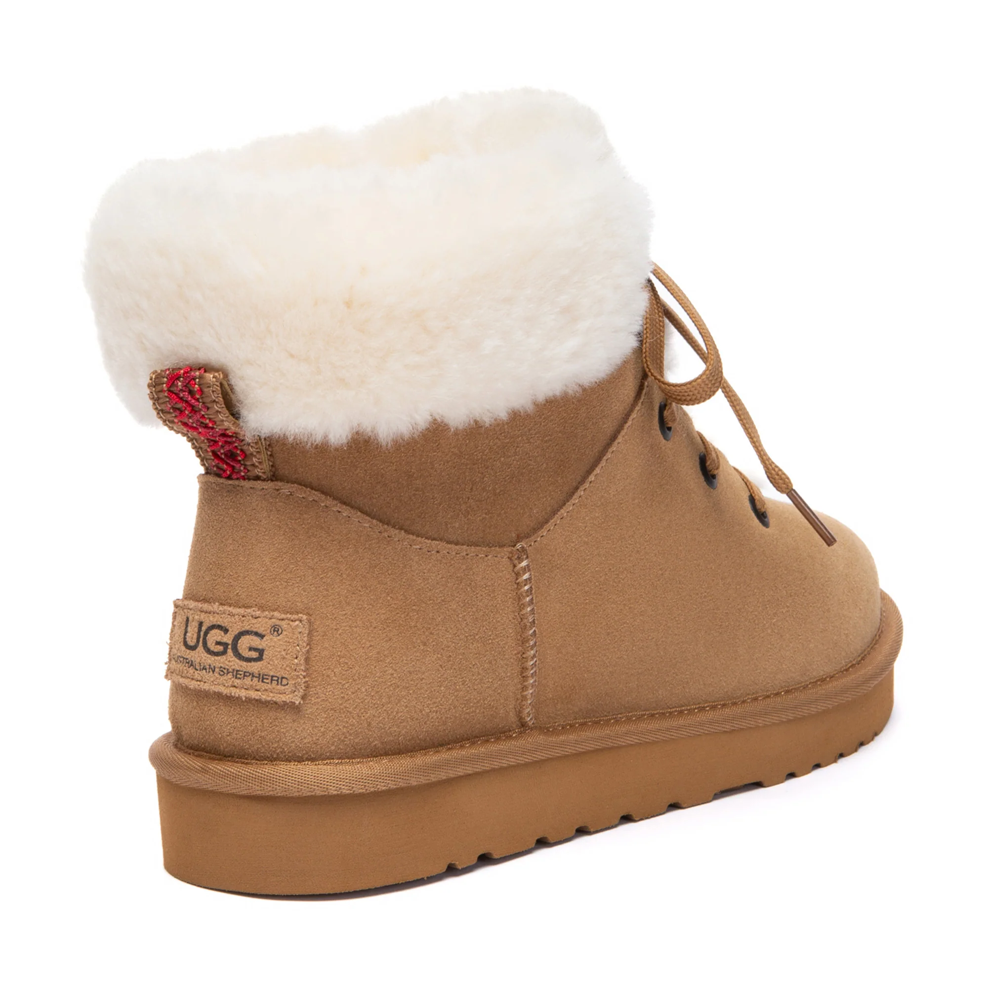 Ultra Fluffy Lace-Up UGG Boots - Image 3