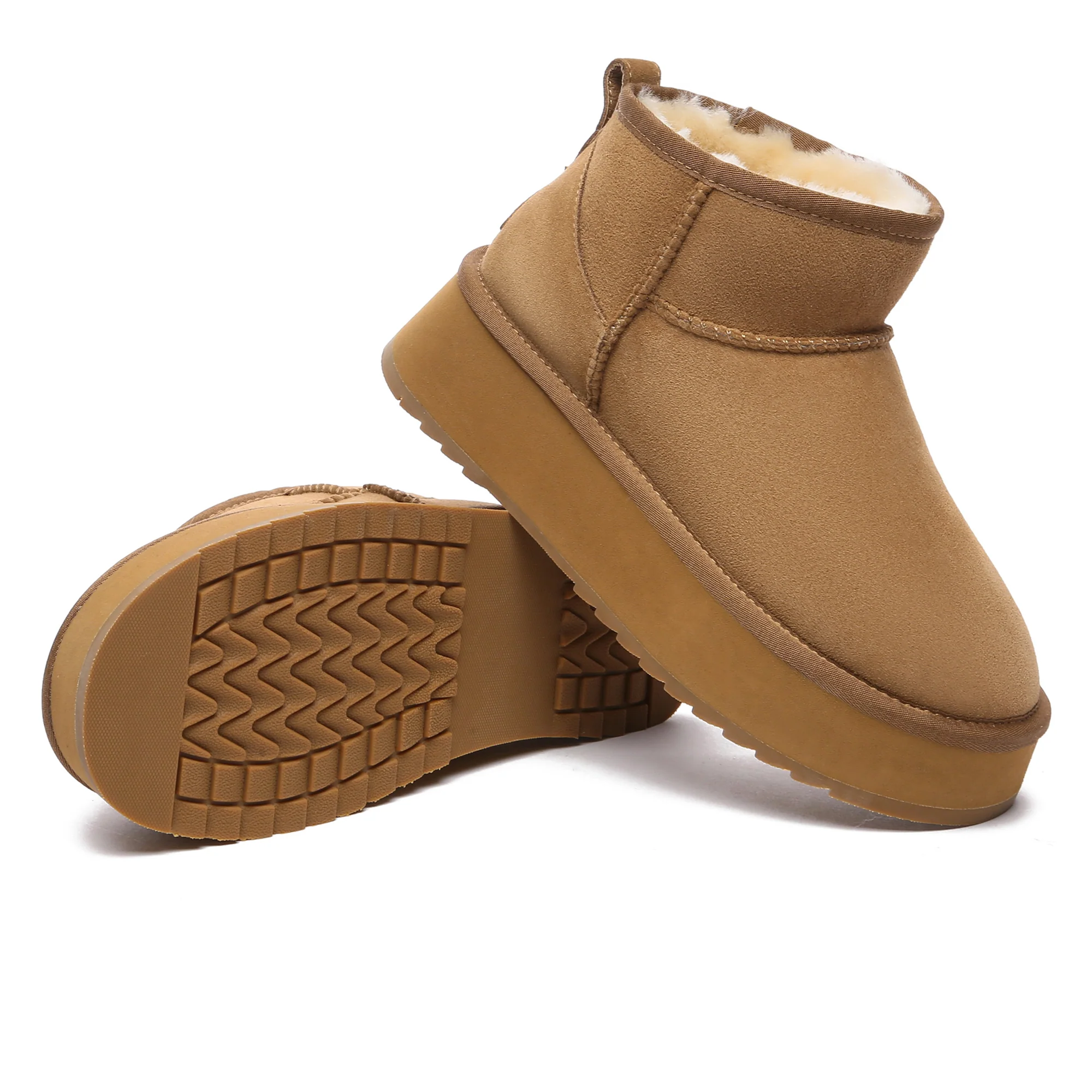 Ultra Mini Platform Sheepskin Winter Boots - Image 5