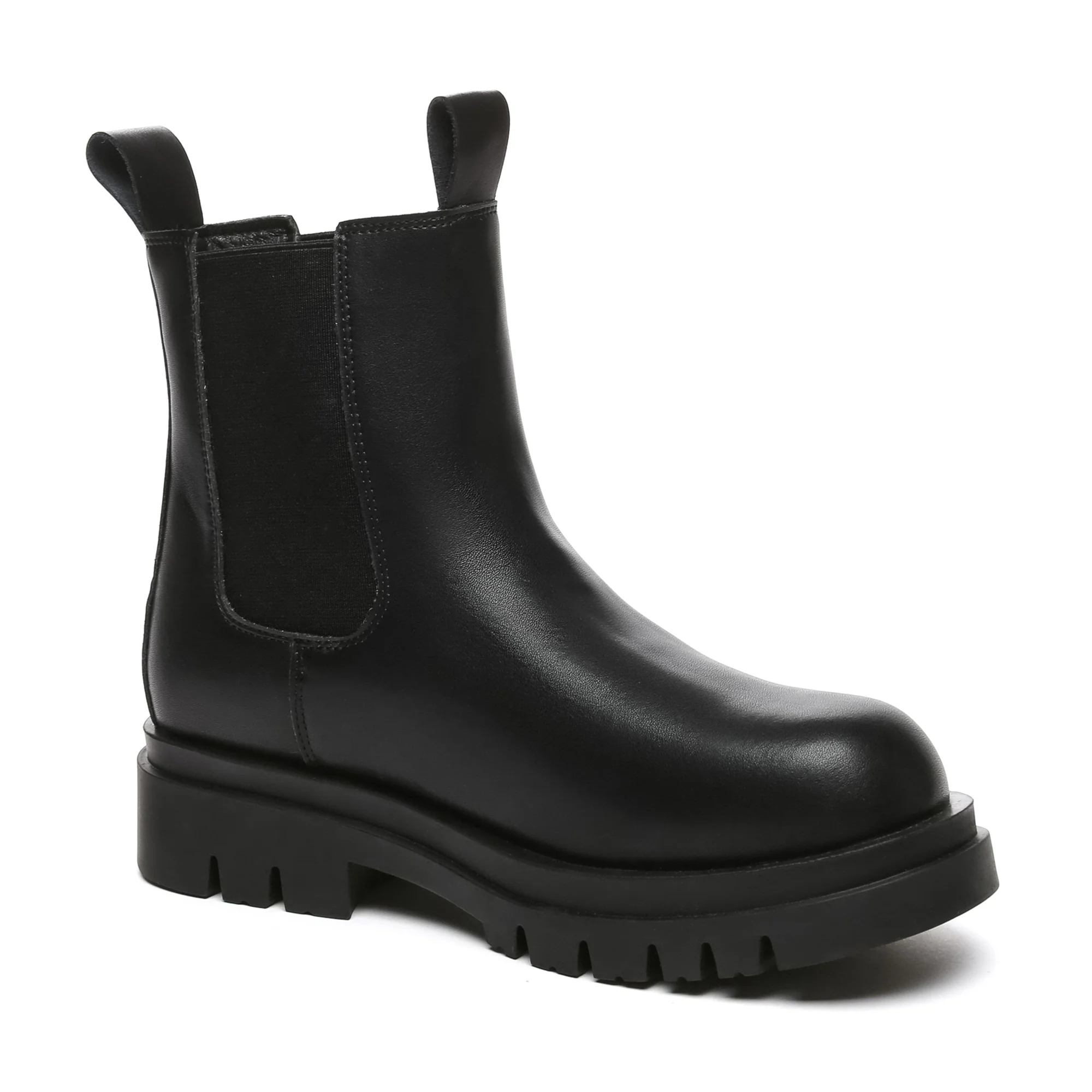 Vania Leather Ankle Chunky Boots - Image 3