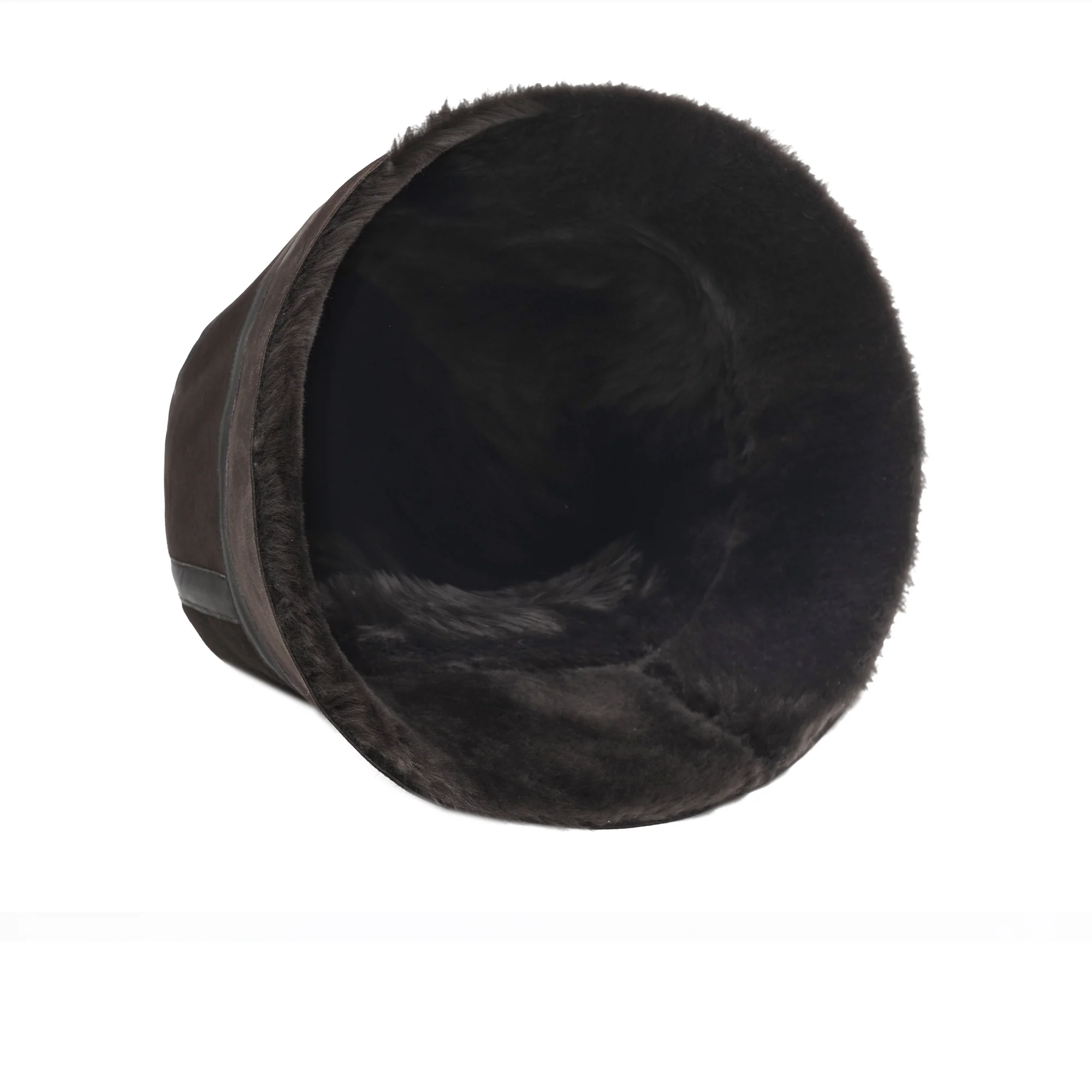 Winter UGG Sheepskin Wool Bucket Hat - Image 10