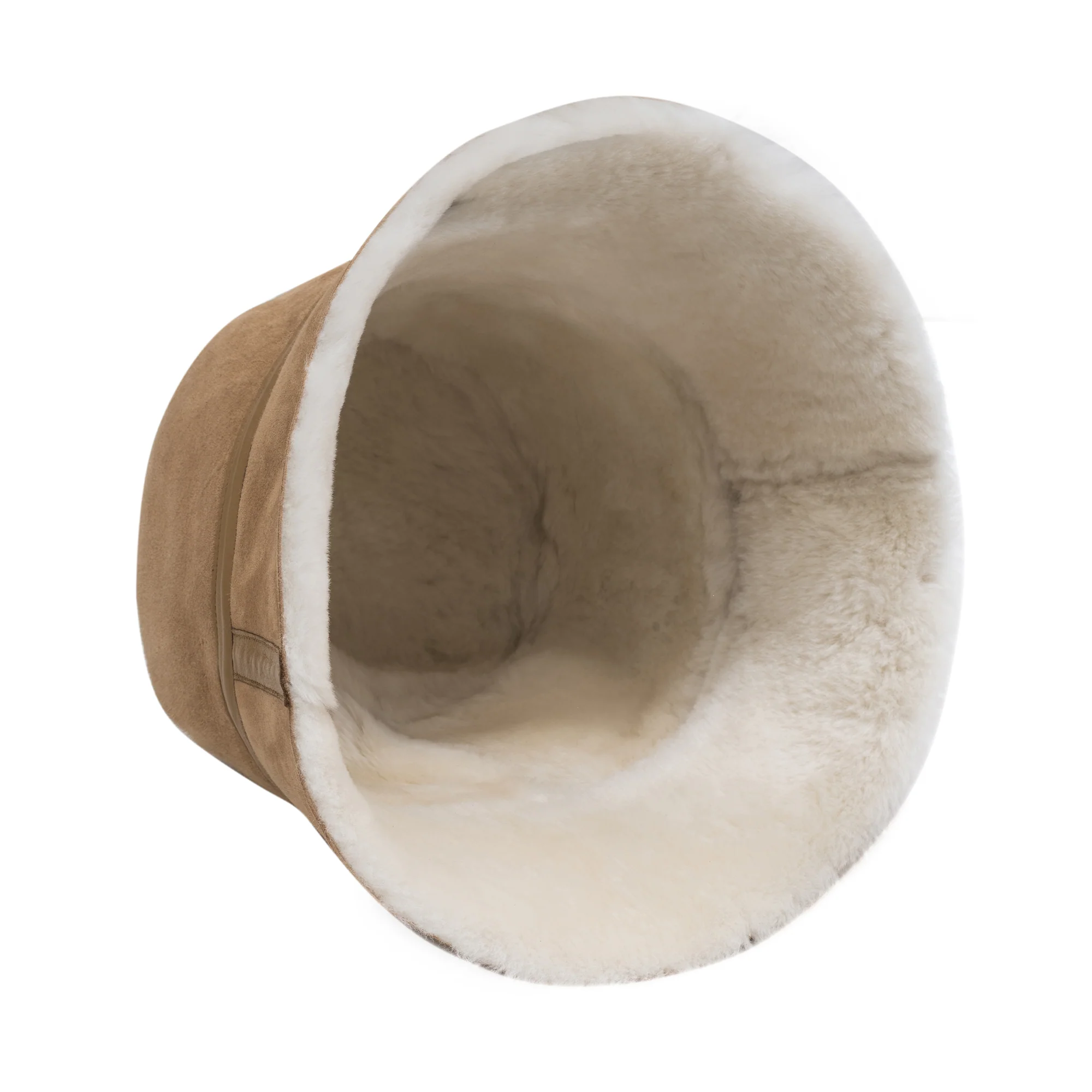 Winter UGG Sheepskin Wool Bucket Hat - Image 5