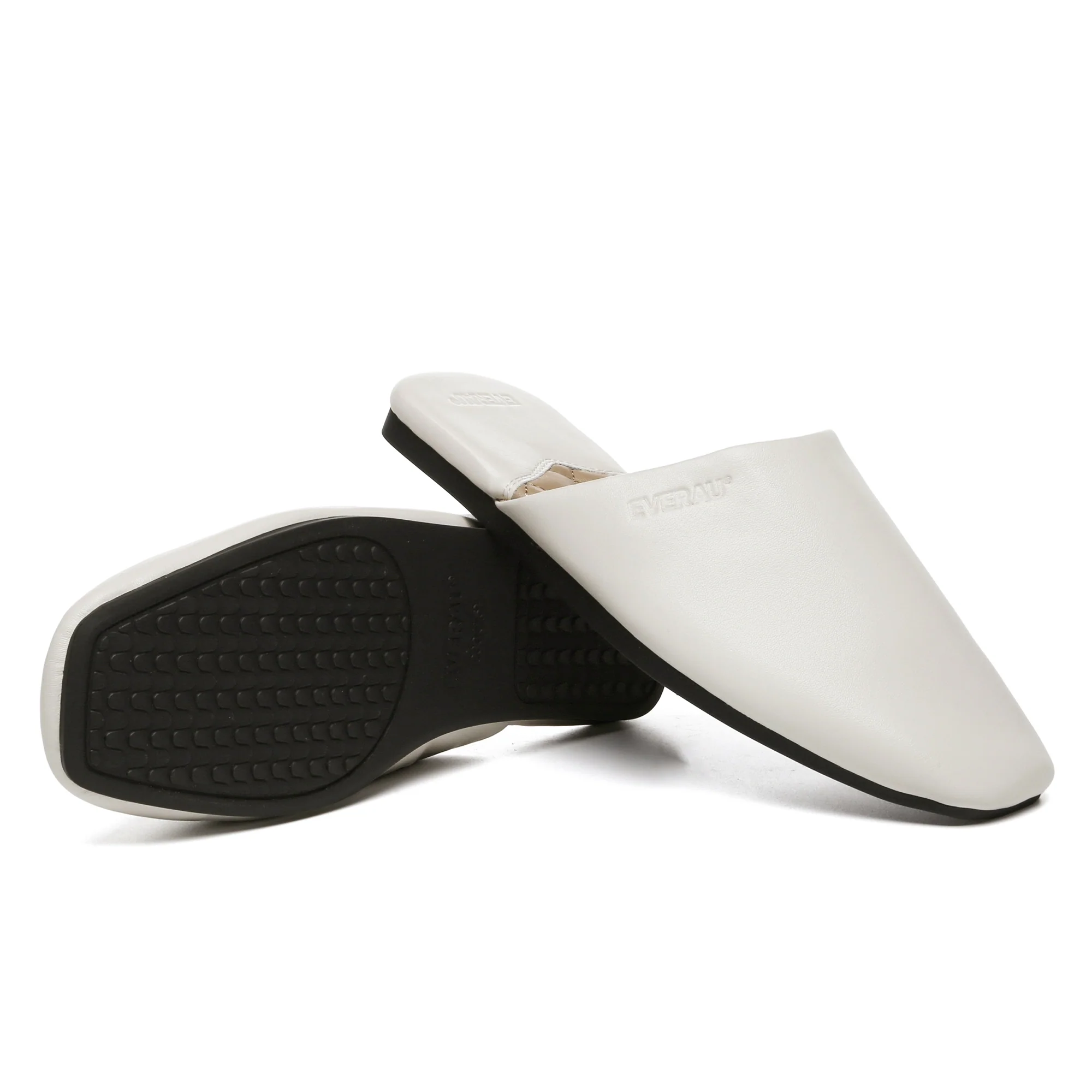 Women Leather Mules Flats - Image 10