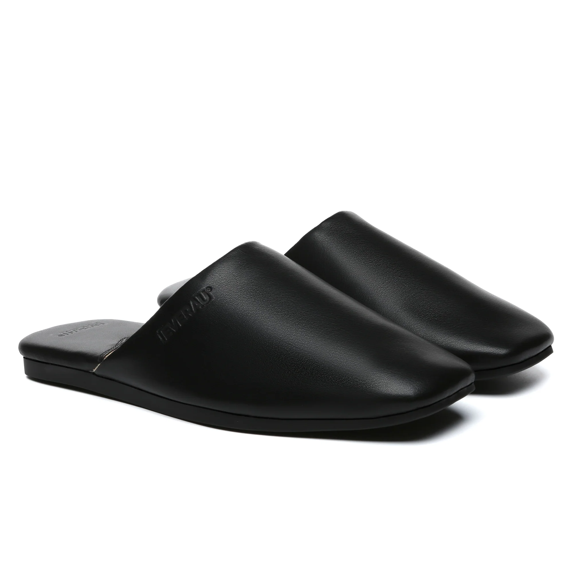 Women Leather Mules Flats - Image 4