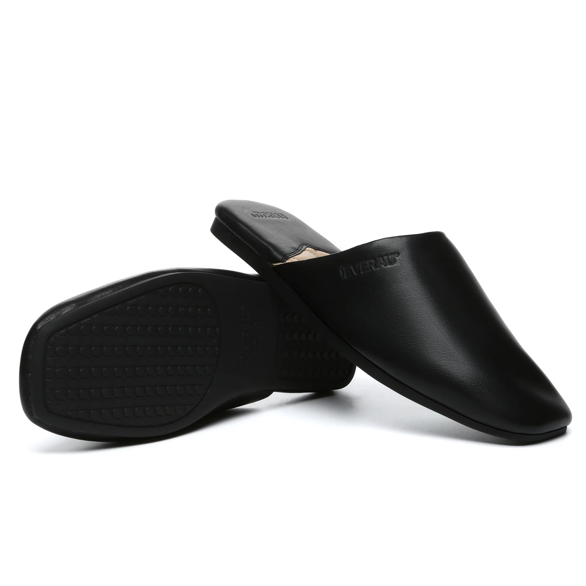 Women Leather Mules Flats - Image 5