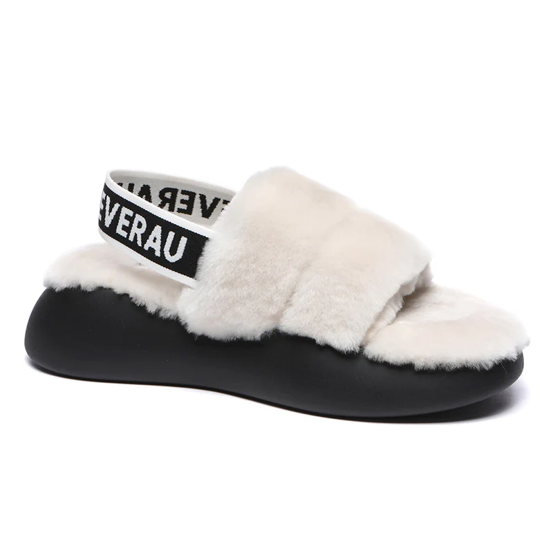 Women Sheepskin Wool Slingback Slippers - Image 13
