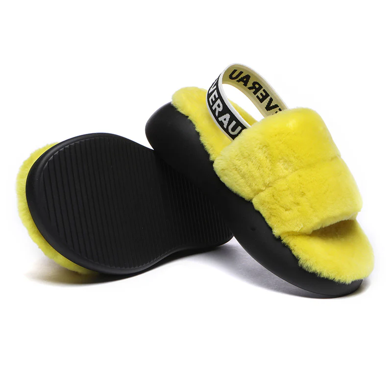 Women Sheepskin Wool Slingback Slippers - Image 19