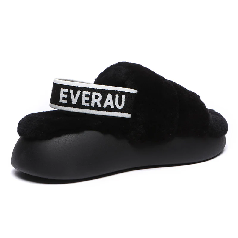 Women Sheepskin Wool Slingback Slippers - Image 2