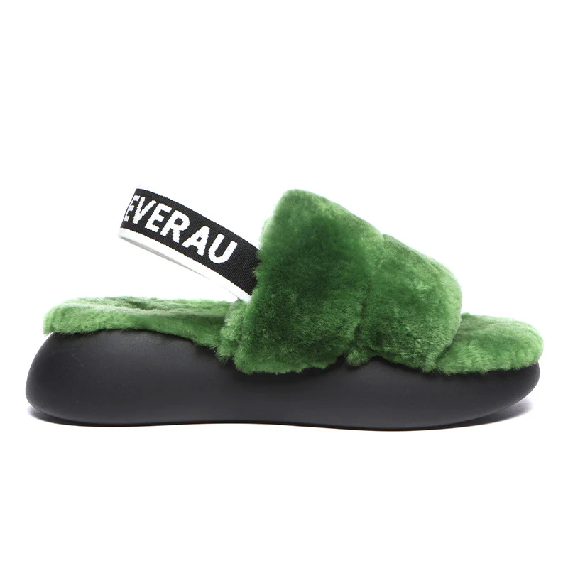 Women Sheepskin Wool Slingback Slippers - Image 20