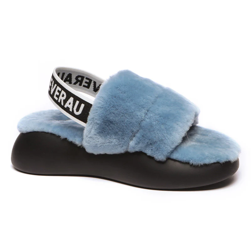 Women Sheepskin Wool Slingback Slippers - Image 27