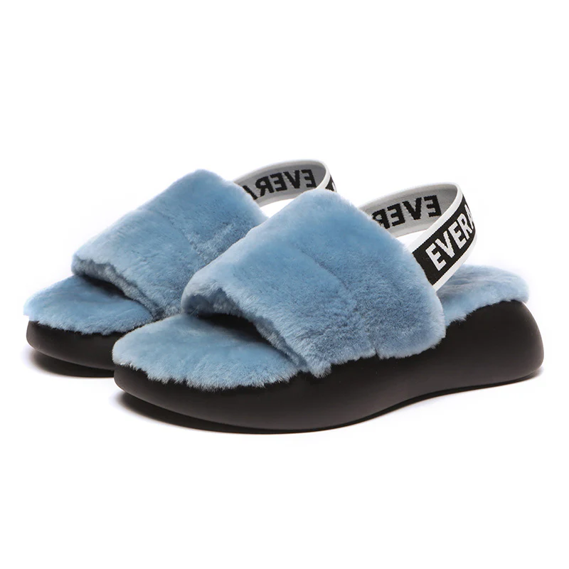 Women Sheepskin Wool Slingback Slippers - Image 28