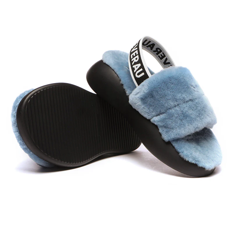 Women Sheepskin Wool Slingback Slippers - Image 29