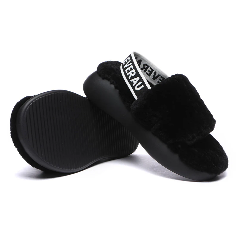 Women Sheepskin Wool Slingback Slippers - Image 5