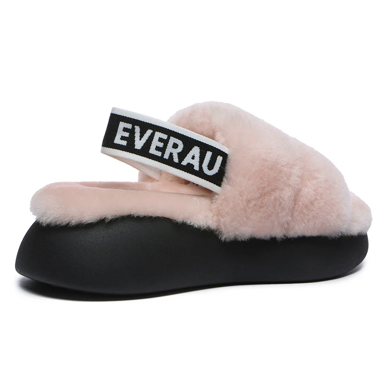 Women Sheepskin Wool Slingback Slippers - Image 8