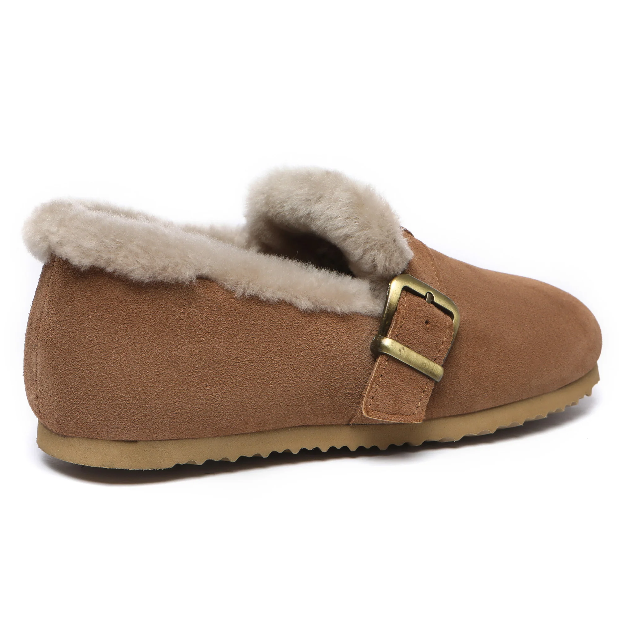 Women Suede Sheepskin Lined Loafer - Image 2