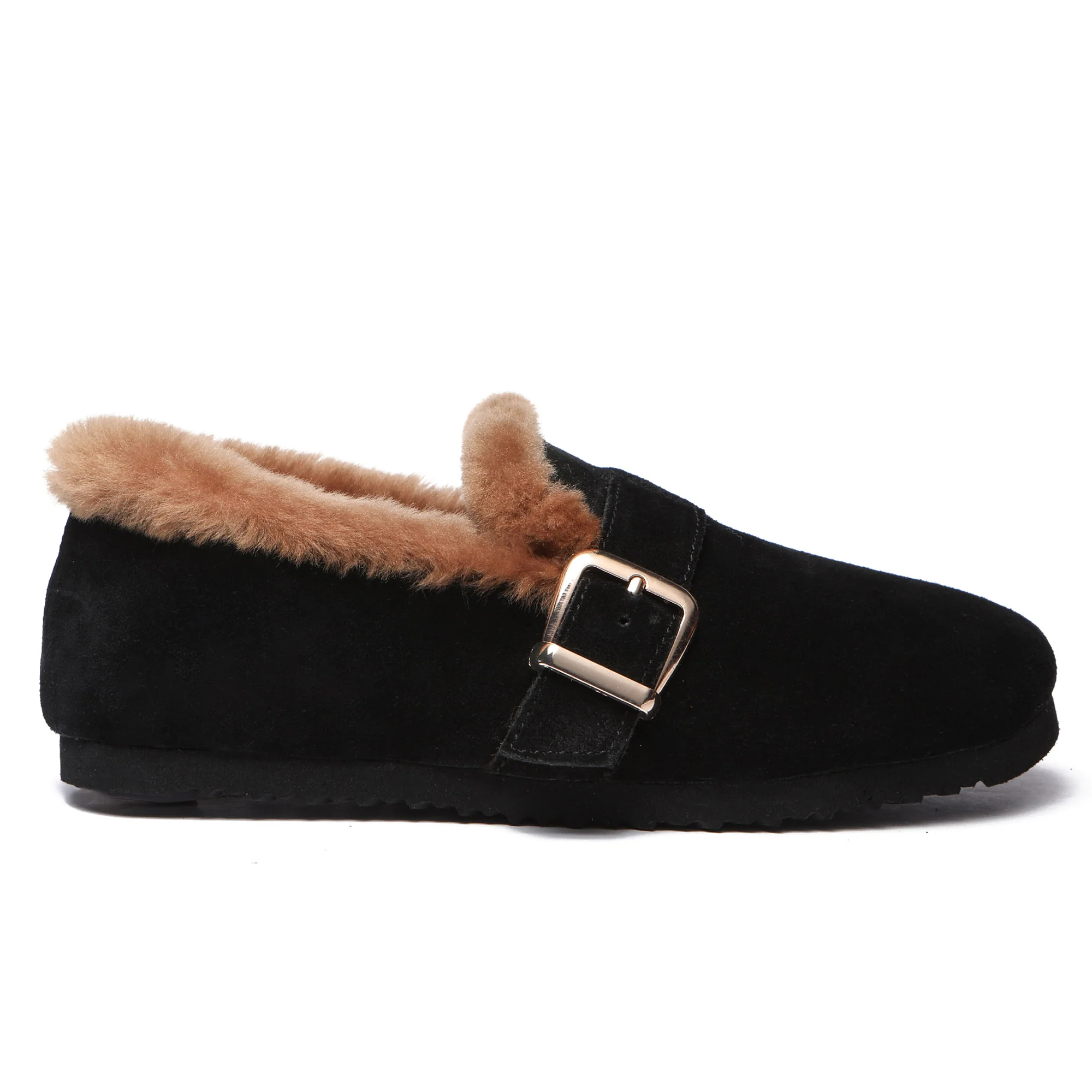 Women Suede Sheepskin Lined Loafer - Image 6