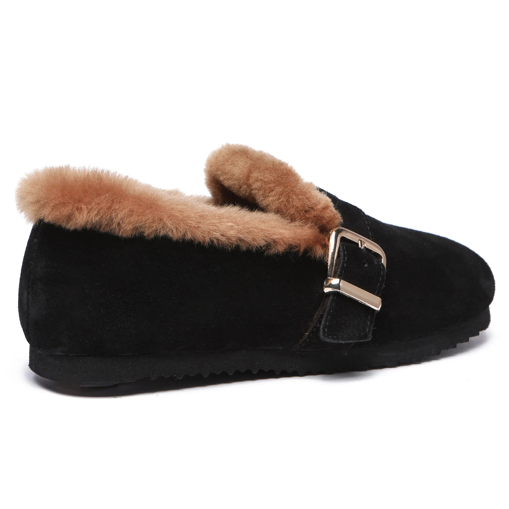 Women Suede Sheepskin Lined Loafer - Image 7