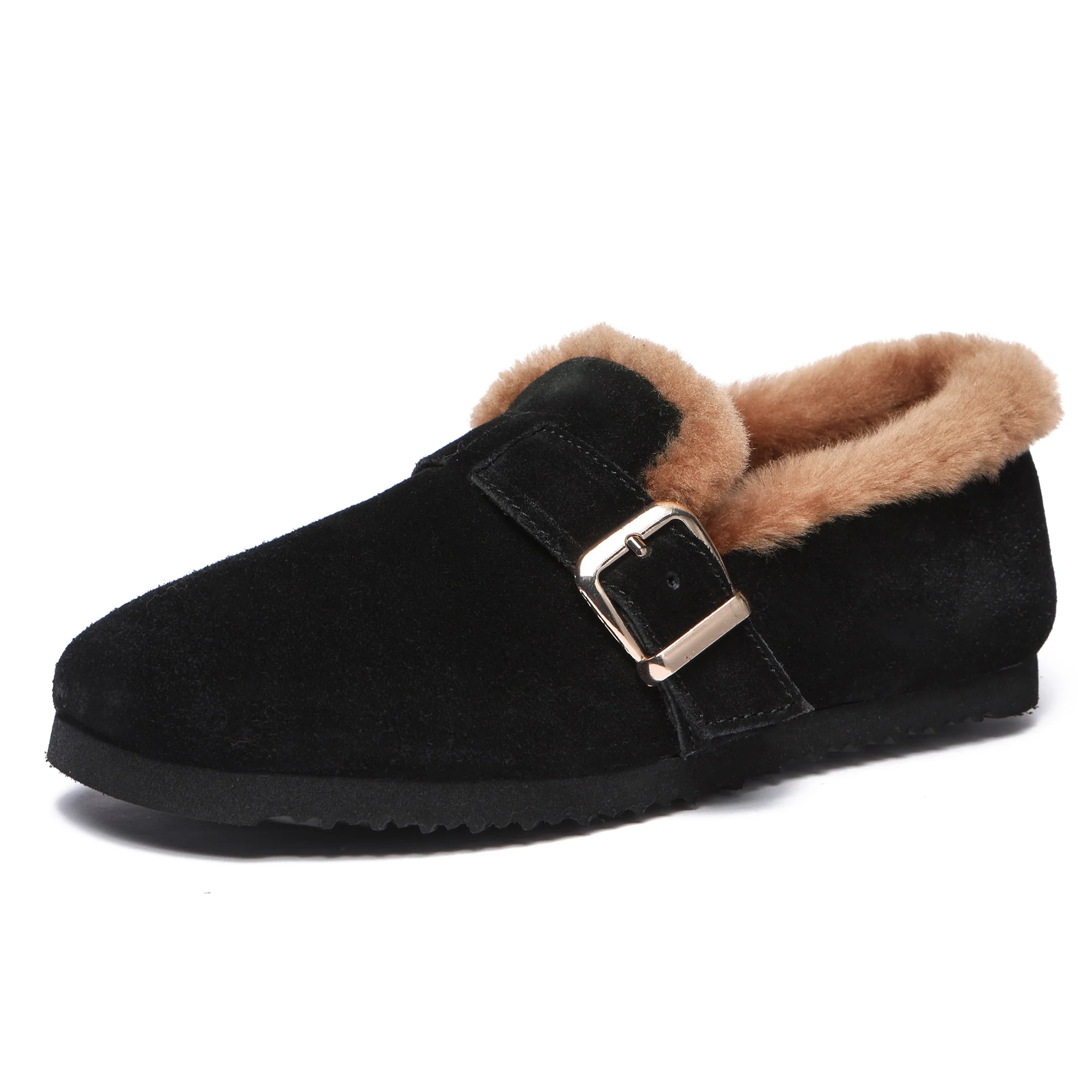Women Suede Sheepskin Lined Loafer - Image 8