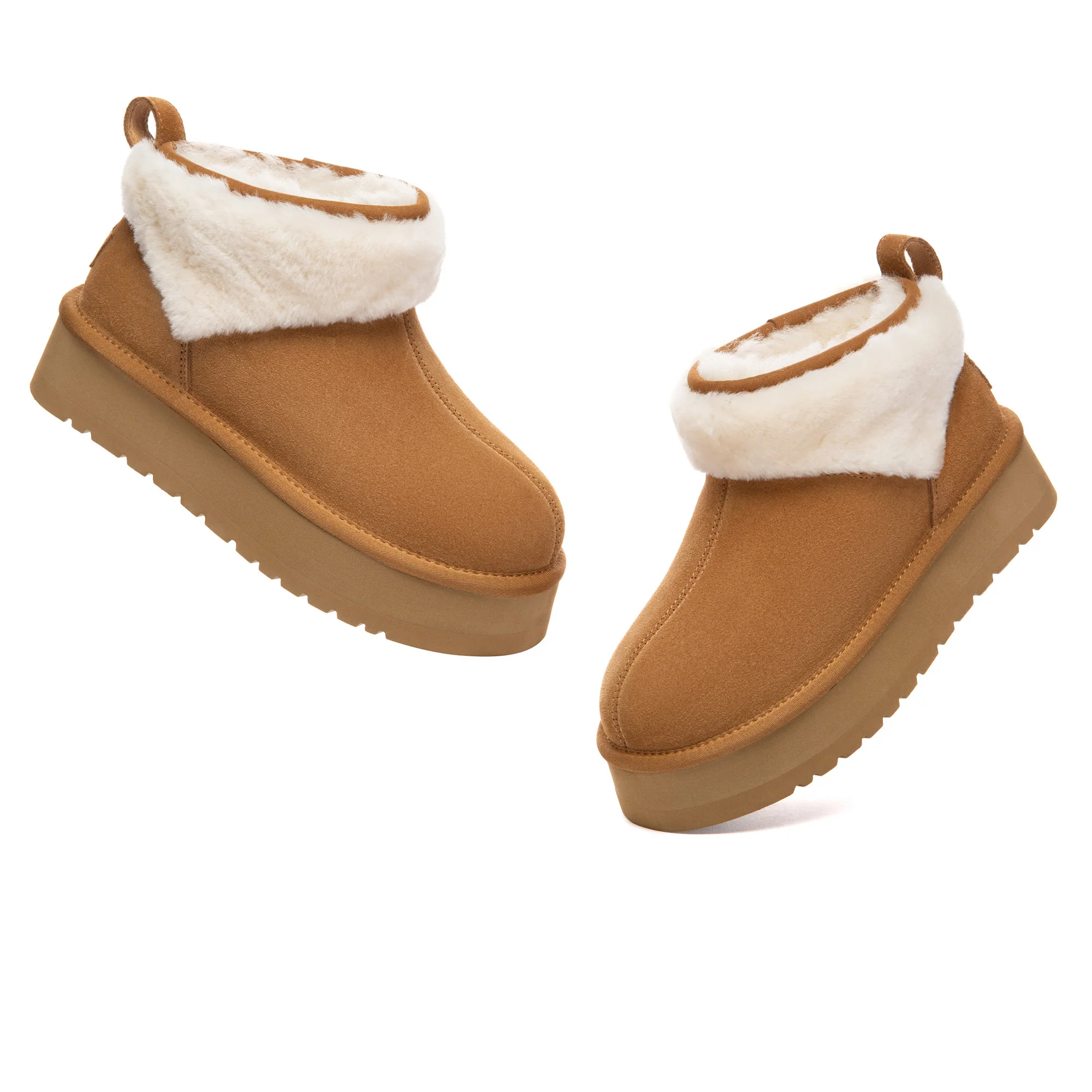 Wool Ankle Platform UGG Boots - Image 4