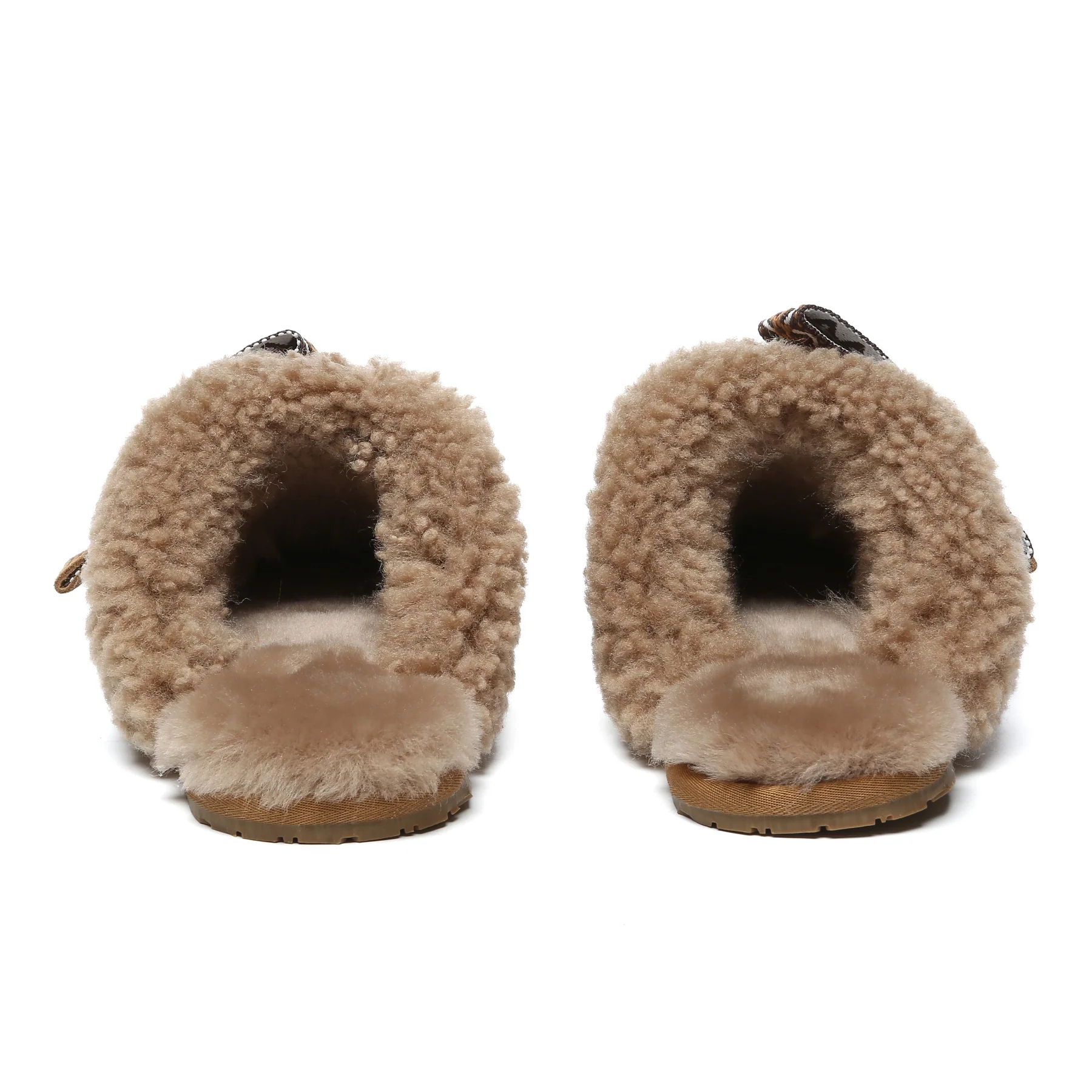 Wool Bow Stitch UGG Slippers - Image 12