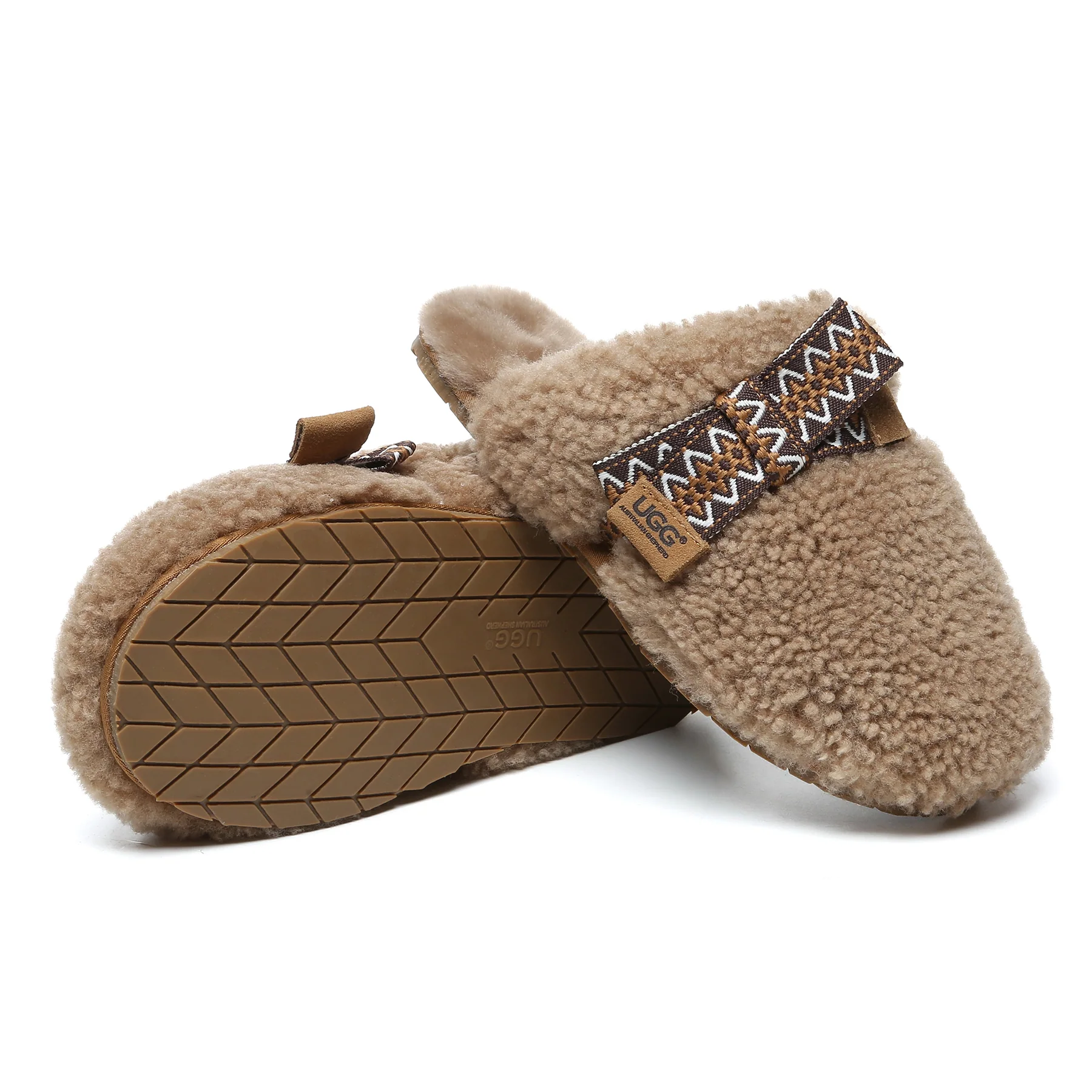 Wool Bow Stitch UGG Slippers - Image 13