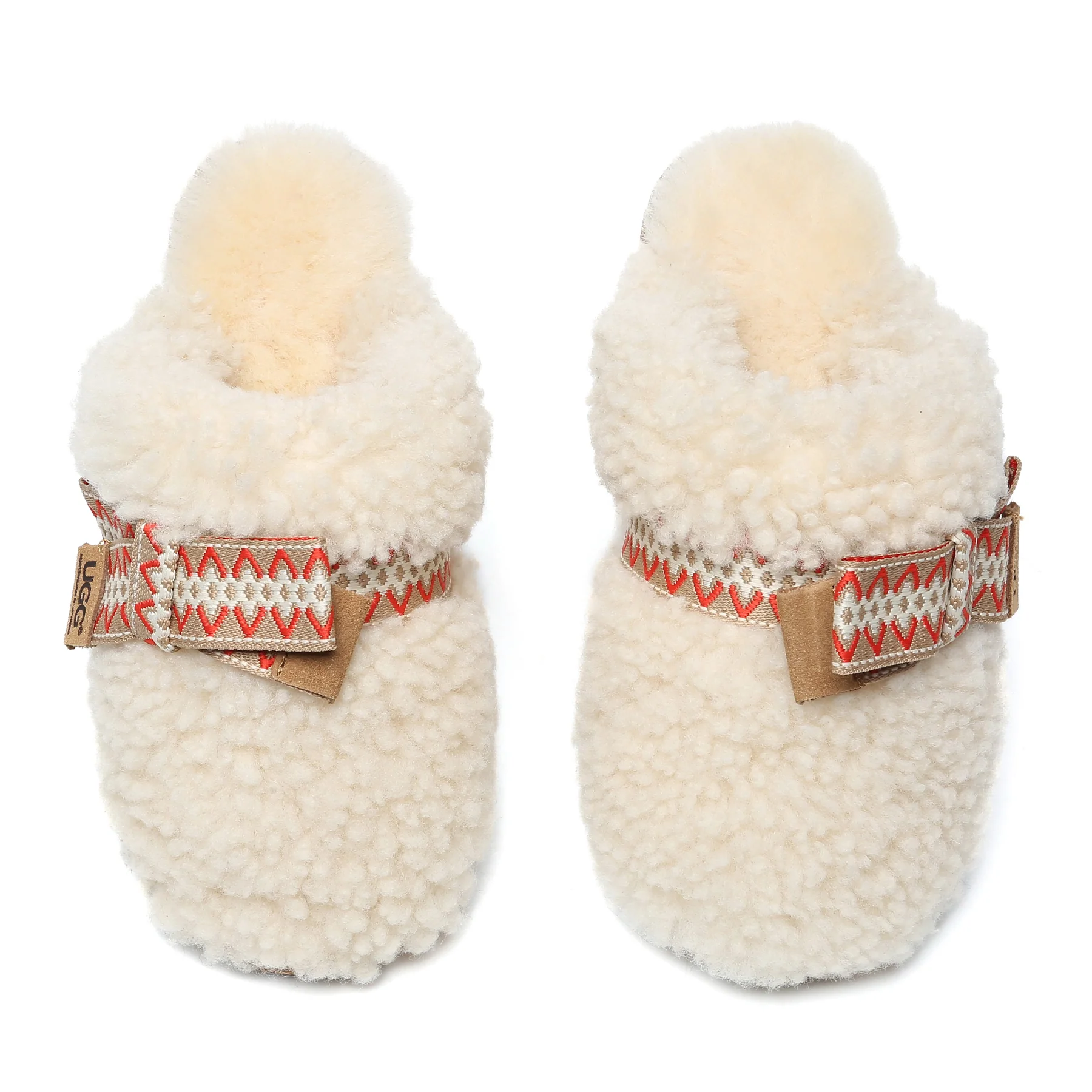 Wool Bow Stitch UGG Slippers - Image 5