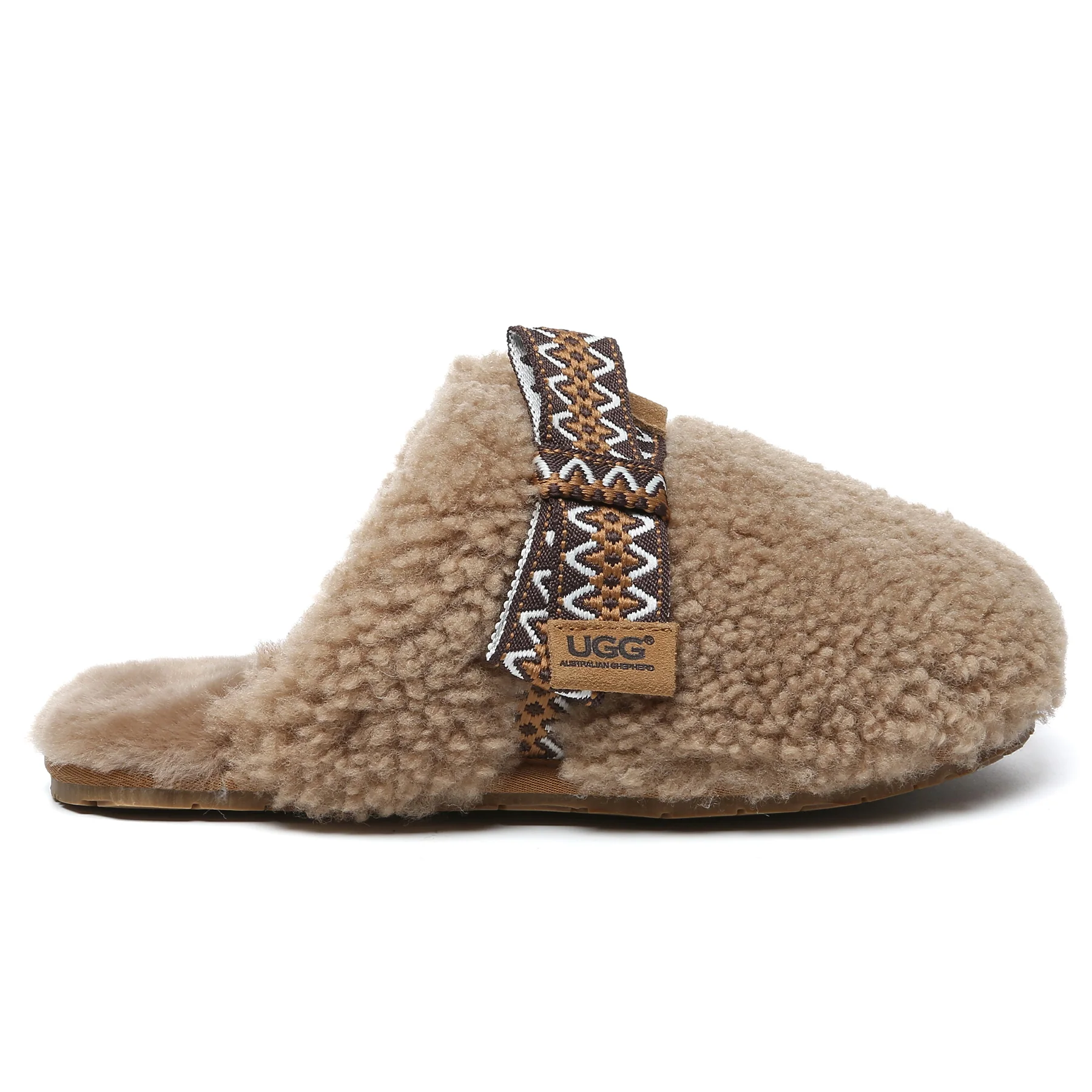 Wool Bow Stitch UGG Slippers - Image 7