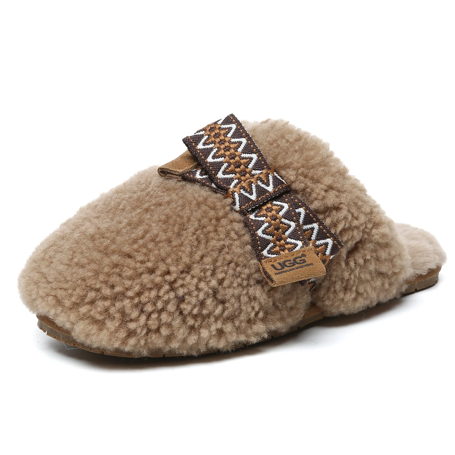 Wool Bow Stitch UGG Slippers - Image 8