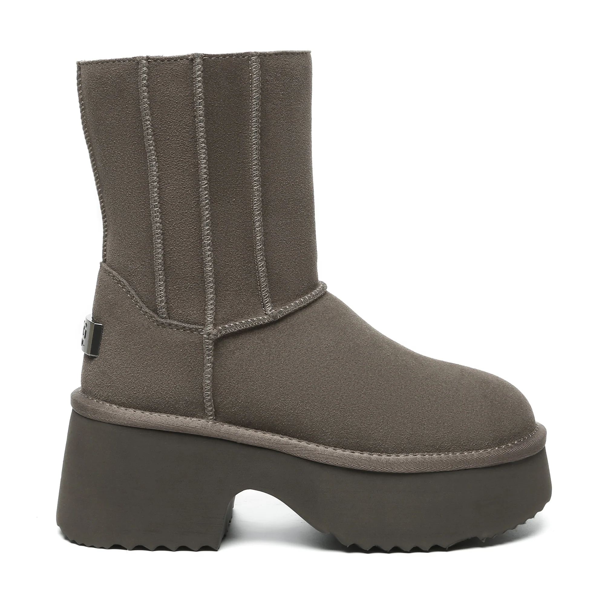 Yana Zippers Heel Short Platform Boots - Image 11