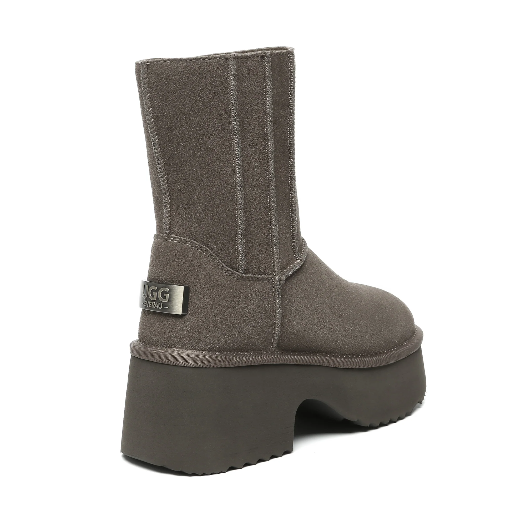 Yana Zippers Heel Short Platform Boots - Image 12