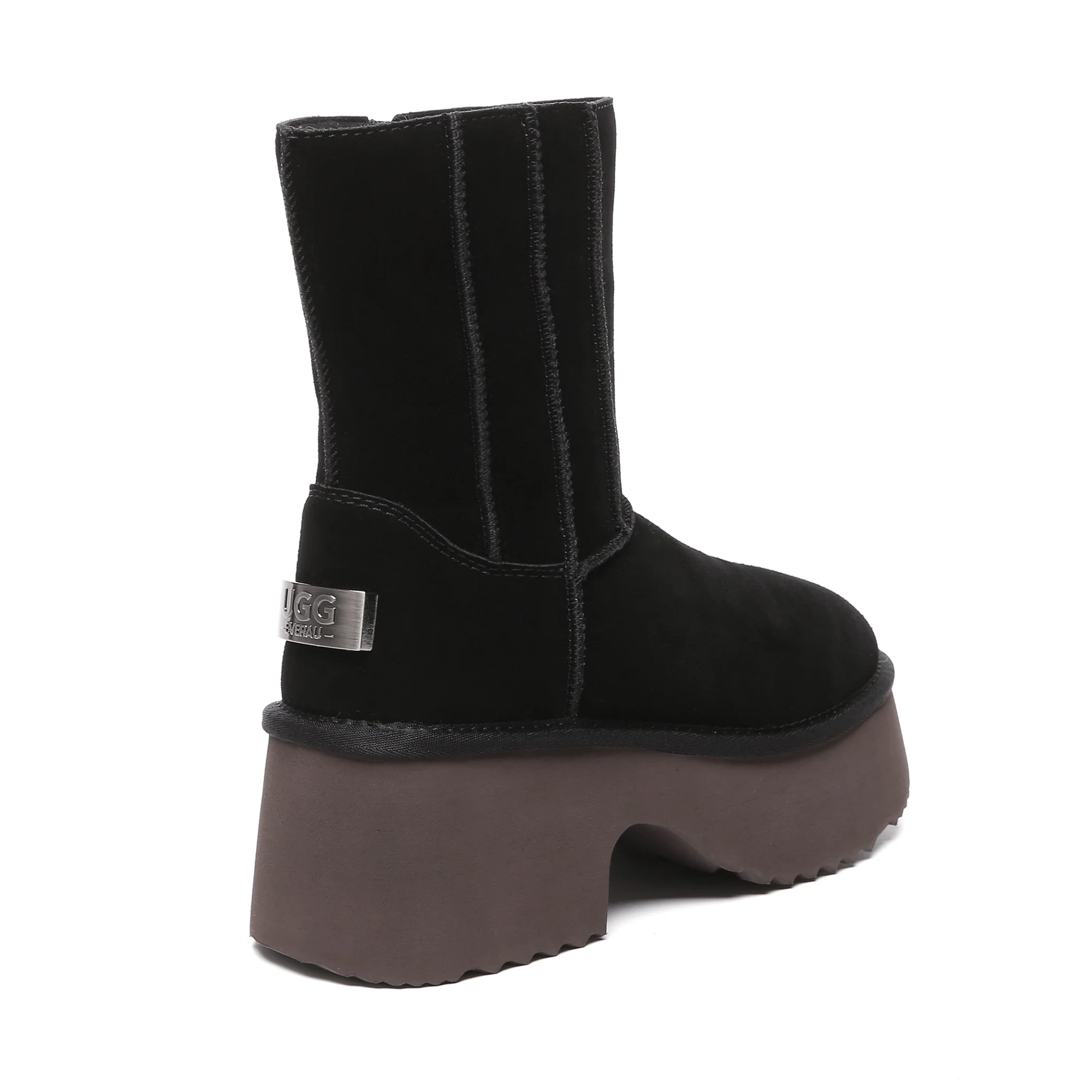 Yana Zippers Heel Short Platform Boots - Image 7