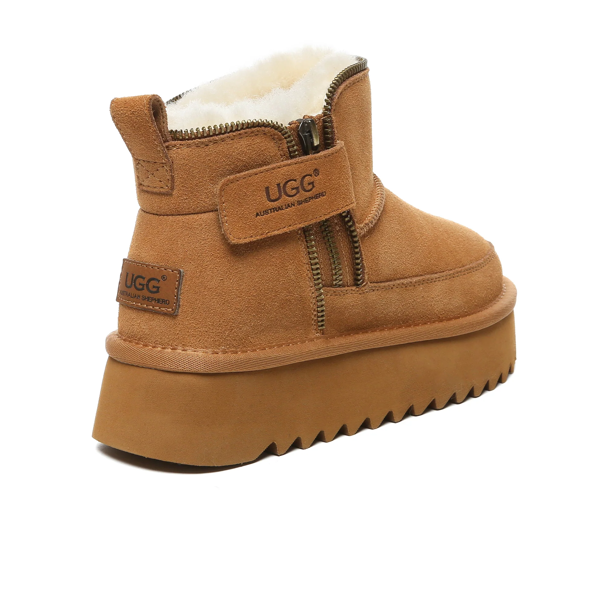 Zipper Ankle UGG Platform Boots - Image 2